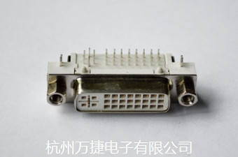 DVI 24+5母90度鉚鎖短柱不包邊